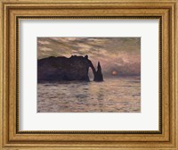 Framed Cliff, Etretat, Sunset, 1883