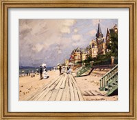 Framed Beach at Trouville, c.1870