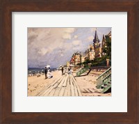 Framed Beach at Trouville, c.1870