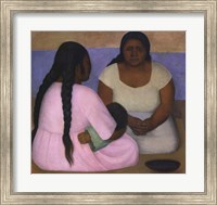 Framed Two Women and a Child