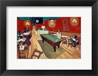 Framed Night Cafe in the Place Lamartine in Arles, c.1888