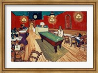 Framed Night Cafe in the Place Lamartine in Arles, c.1888