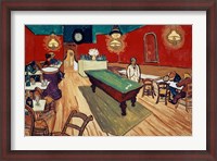Framed Night Cafe in the Place Lamartine in Arles, c.1888