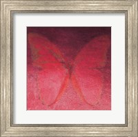 Framed Red Butterfly