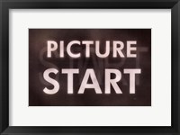 Framed Film Leader Picture Start