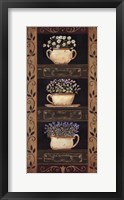 Framed Teacup Herbs II