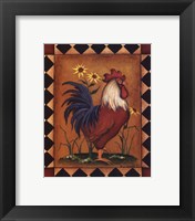 Framed Red Rooster II