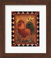 Framed Red Rooster I