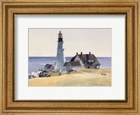 Framed Lighthouse and Buildings, Portland Head, Cape Elizabeth, Maine, 1927