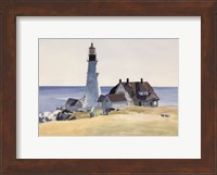 Framed Lighthouse and Buildings, Portland Head, Cape Elizabeth, Maine, 1927
