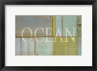 Framed Ocean Sign