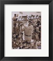 Framed Babe Ruth - Legends Of The Game Composite