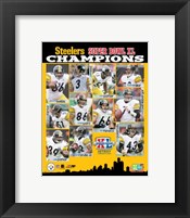 Framed Super Bowl  XL - '05 Steelers / Championship Team Composite