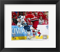 Framed Mike Commodore  2006 Stanley Cup / Game 1 Hit