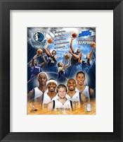 Framed '05 / '06 Mavericks Western Conference Champions Composite