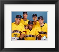 Framed Carlos Beltran, Tom Glavine, Jose Reyes, Paul LoDuca and David Wright 2006 All-Star Game