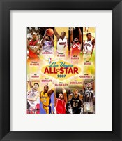 Framed 2007 - NBA  All Star Game Matchup Composite
