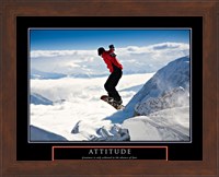 Framed Attitude - Snow Boarder