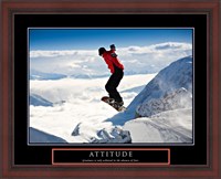 Framed Attitude - Snow Boarder