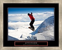 Framed Attitude - Snow Boarder