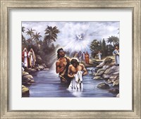 Framed White Baptism