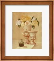 Framed White Flowers In Vase