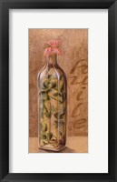 Framed Jar With Red Cloth Cover