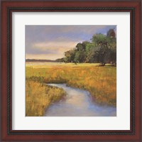 Framed 'Low Country Landscape II' border=