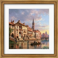 Framed Riverside Village I