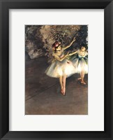Two Dancers on a Stage Framed Print