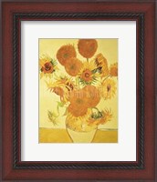 Framed Sunflowers on Gold, 1888