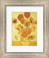 Framed Sunflowers on Gold, 1888