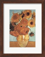 Framed Sunflower on Blue, c.1888