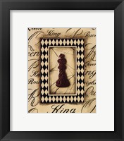 Framed Chess King - Mini