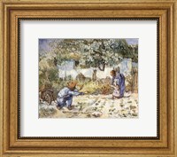 Framed First Steps (after Millet), c.1890