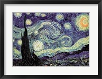 Framed Starry Night, c.1889