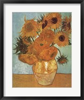 Framed Vase with Twelve Sunflowers, c.1888