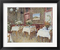 Framed Interior of a Restaurant, c.1888