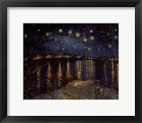 Framed Starry Night over the Rhone, c.1888