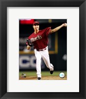 Framed Randy Johnson - 2007 Pitching Action