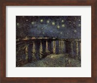 Framed Starry Night over the Rhone, c.1888