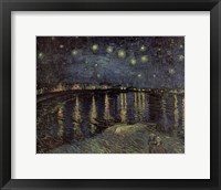 Framed Starry Night over the Rhone, c.1888