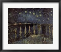 Framed Starry Night over the Rhone, c.1888