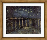 Framed Starry Night over the Rhone, c.1888