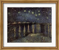 Framed Starry Night over the Rhone, c.1888