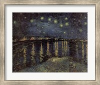 Framed Starry Night over the Rhone, c.1888