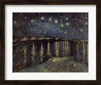 Framed Starry Night over the Rhone, c.1888