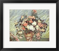 Framed Pink and White Roses