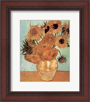 Framed Vase with Twelve Sunflowers, c.1888