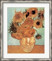 Framed Vase with Twelve Sunflowers, c.1888